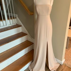 Amsale GB044P fawn size 8